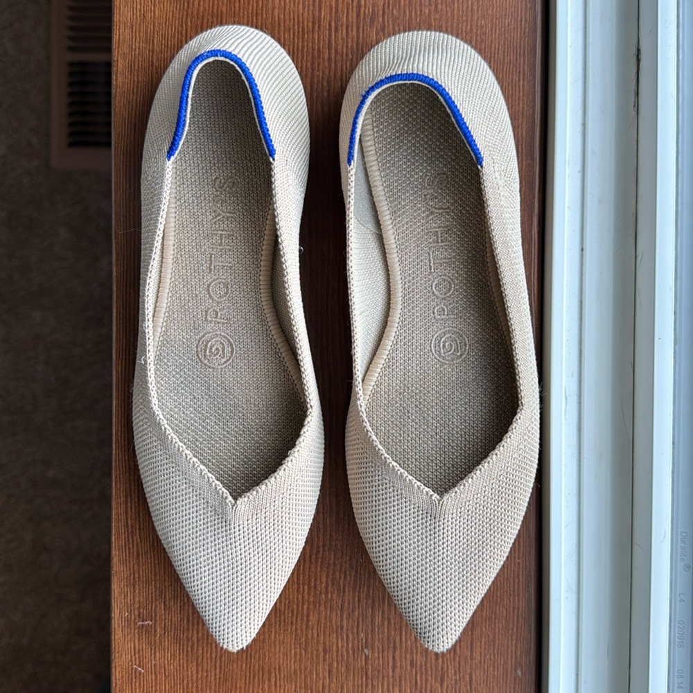 Rothy’s The Point - Ecru - Size 6 - image 2